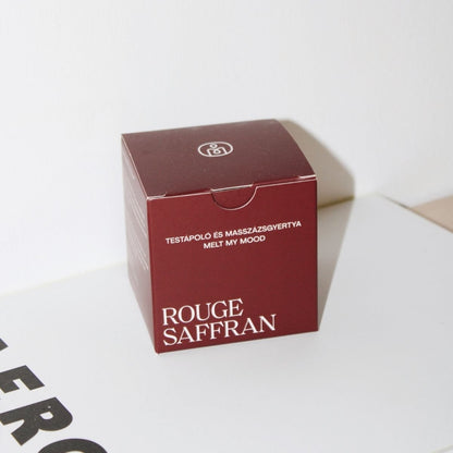 Rouge Saffran masszázsgyertya kézzel készült wellness gyertya