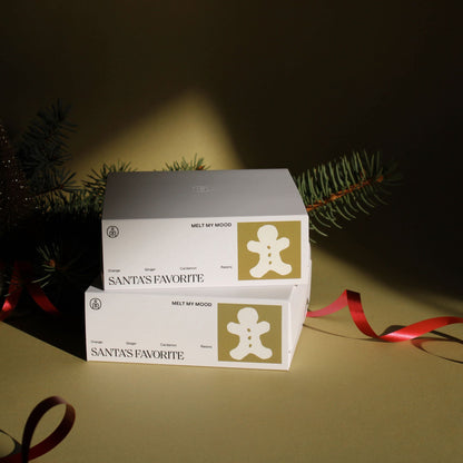 Fűszeres-édes Santa’s Favorite szójagyertya, ünnepi otthoni illatélménnyel