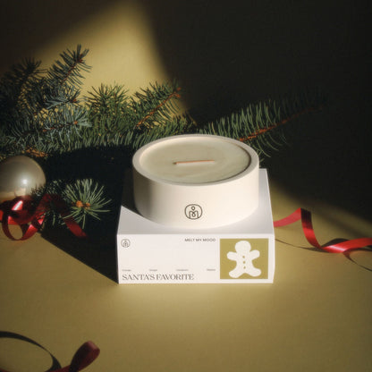 Santa’s Favorite szójaviasz gyertya – fűszeres karácsonyi illatú Melt My Mood gyertya