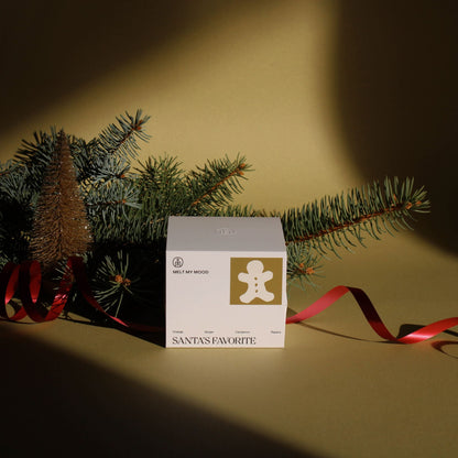 Santa’s Favorite illatú szójaviasz gyertya – meghitt karácsonyi dekor és illat